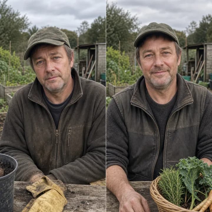James K., before and after